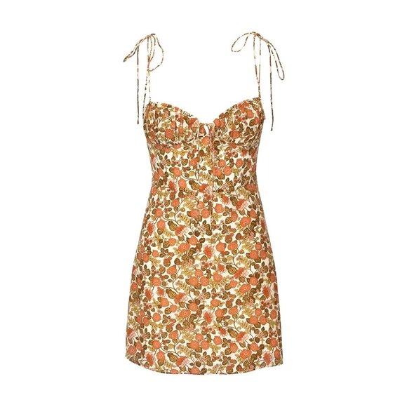 NWT Realisation The Devon in 70s Floral Silk Short Mini Tank Dress M $190 - Picture 8 of 15